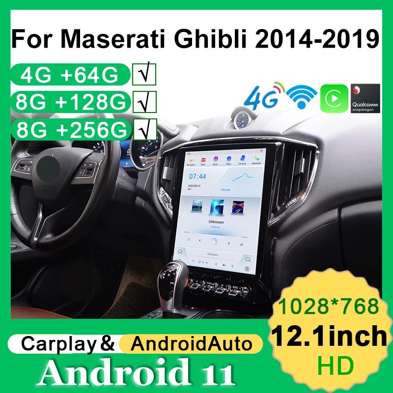 

Android 11 GPS Navigation For Maserati Ghibli 2014-2019 Stereo Car Multimedia Video Player Radio Screen Carplay DSP Head Unit 4G