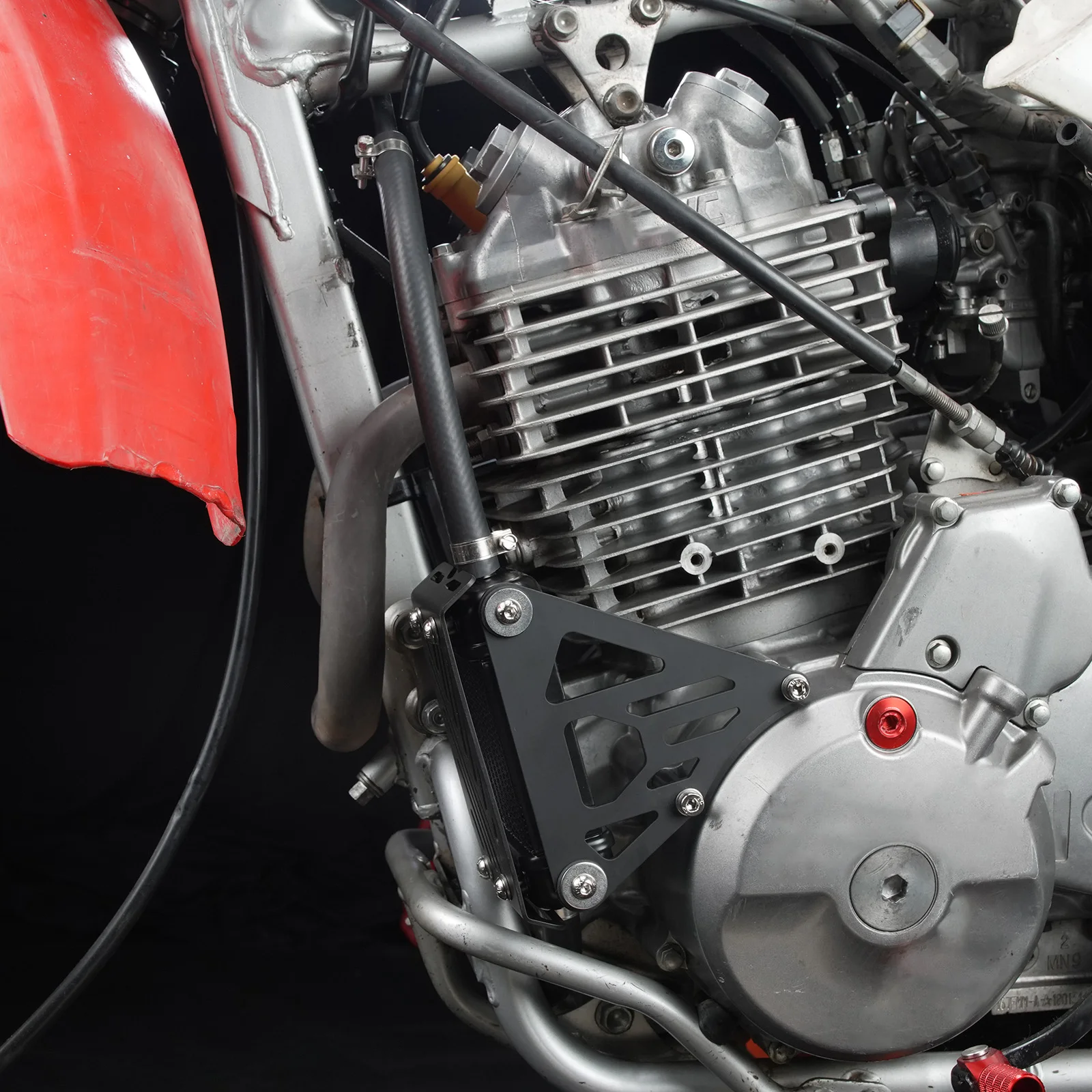 NICECNC Für 2025 Honda XR650L XR 650L 1993-2025 2024 2023 2022 Motorrad Motoröl Kühler Halterung motor Kühler Kit – Detail 11