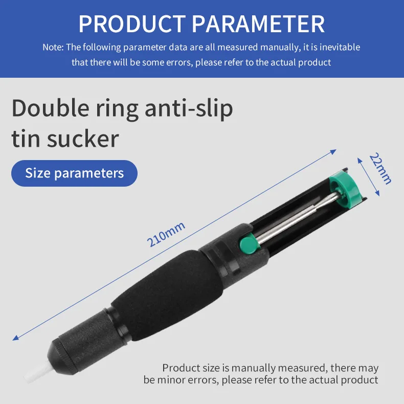Powerful Desoldering Pump Suction Tin Vacuum Soldering Iron Desolder Gun Soldering Sucker Pen Removal Hand Welding Tools desoldering suction pump desoldering pump desoldering tool electrothermal solder sucker