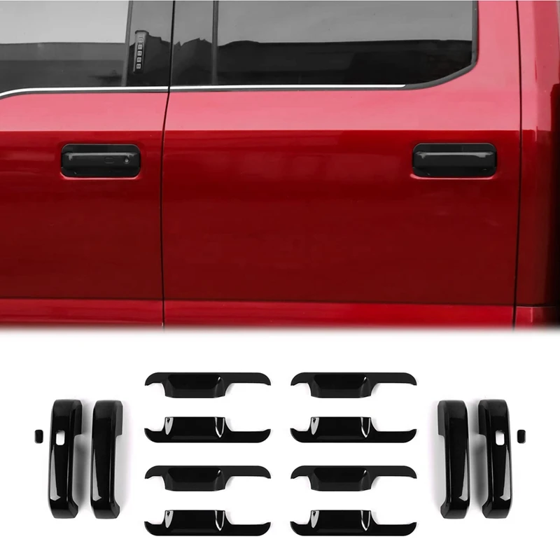 

Накладки на дверные ручки для Ford F150 2015-2020 + защитные накладки на дверную чашу, аксессуары для отделки-ABS
