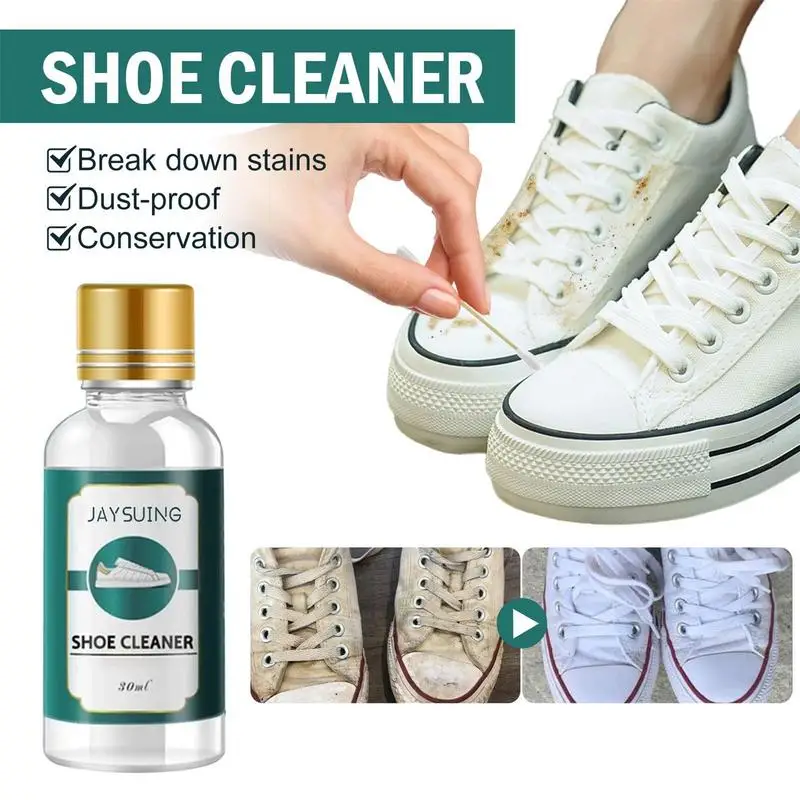 White Shoes Stain Polish Cleaner Gel Sneaker Whiten Cleaning Dirt