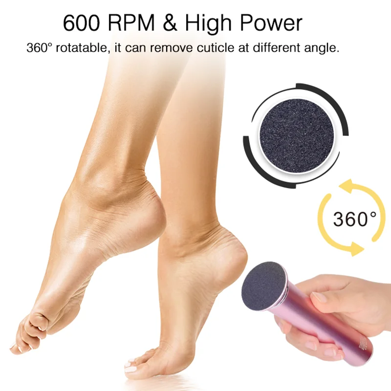 Electric Foot File For Dead Skin Removal Pedicure Tool Smooth_voghion.com