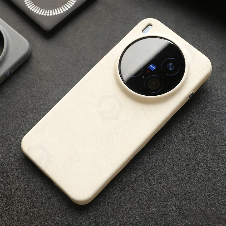 Luxury Frosted Sandstone Slim Magnetic Anti-Fingerprint Case with MagSafe Charging Compatibility