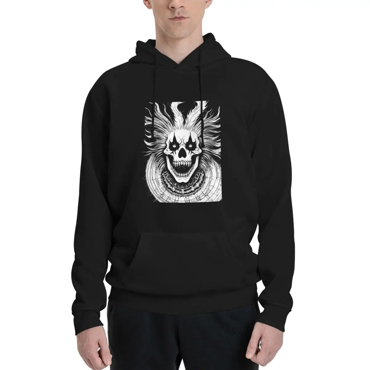 

Art The Clown Classic Polyester Hoodie Men's Women's Sweater Size XXS-3XL