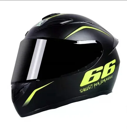thumbnail image 1 of Casco de motocicleta completamente cubierto Casco integral para motocicleta scooter Cuatro estaciones Otoño e invierno Antivaho Gris Hombres y mujeres, 1 of 5