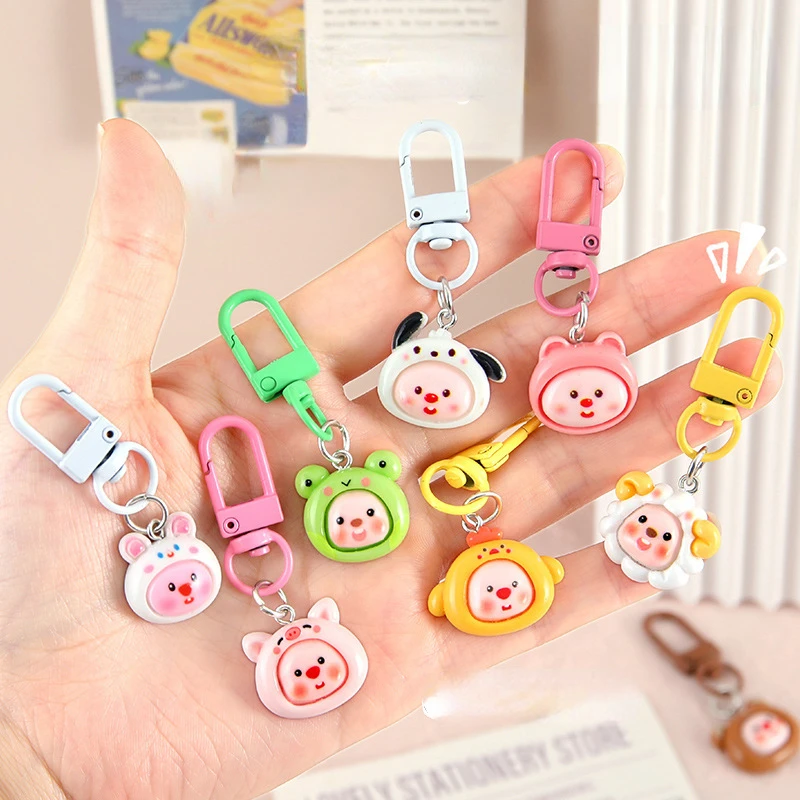Keychain Cute Cartoon Loopy Key Chain Pendant Lovers Girlfriends Student Backpack Ornaments Birthday Gifts Children's Toys. 3