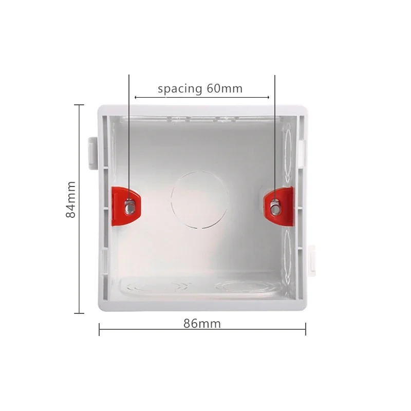86 type British Standard electrical adjustable mounting box cassette switch socket junction box concealed internal mounting