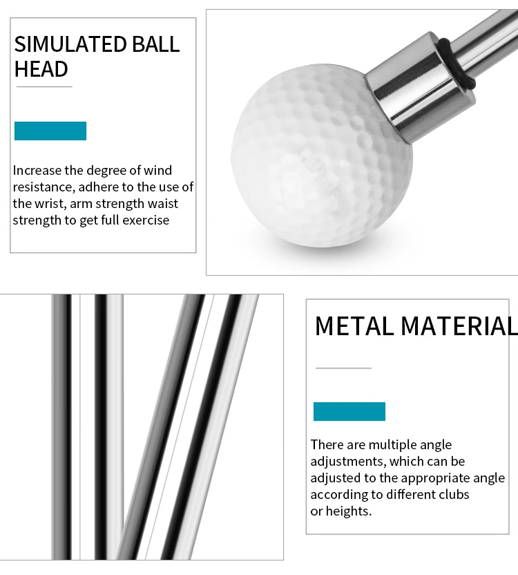 Description Picture 6 of itemRetractable Golf Swing Training Aid, Golf Grip Trainer & Golf Swing Trainer for Warm-up, Right-Handed Club for Indoor Practice.