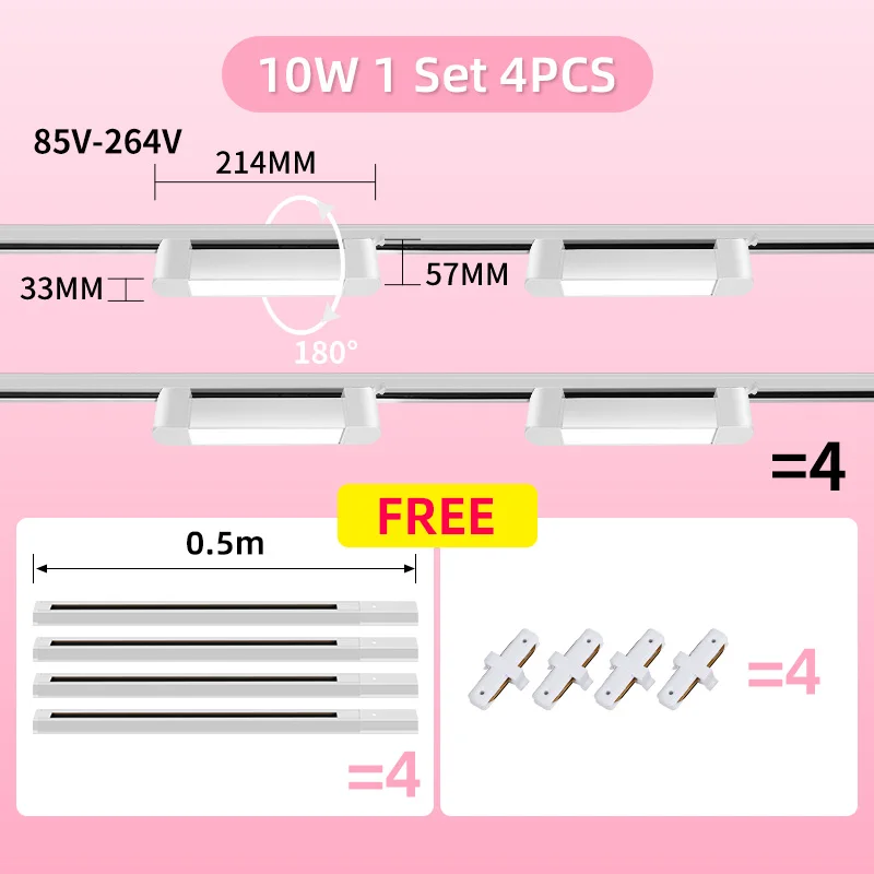 4PCS 10W White-Set