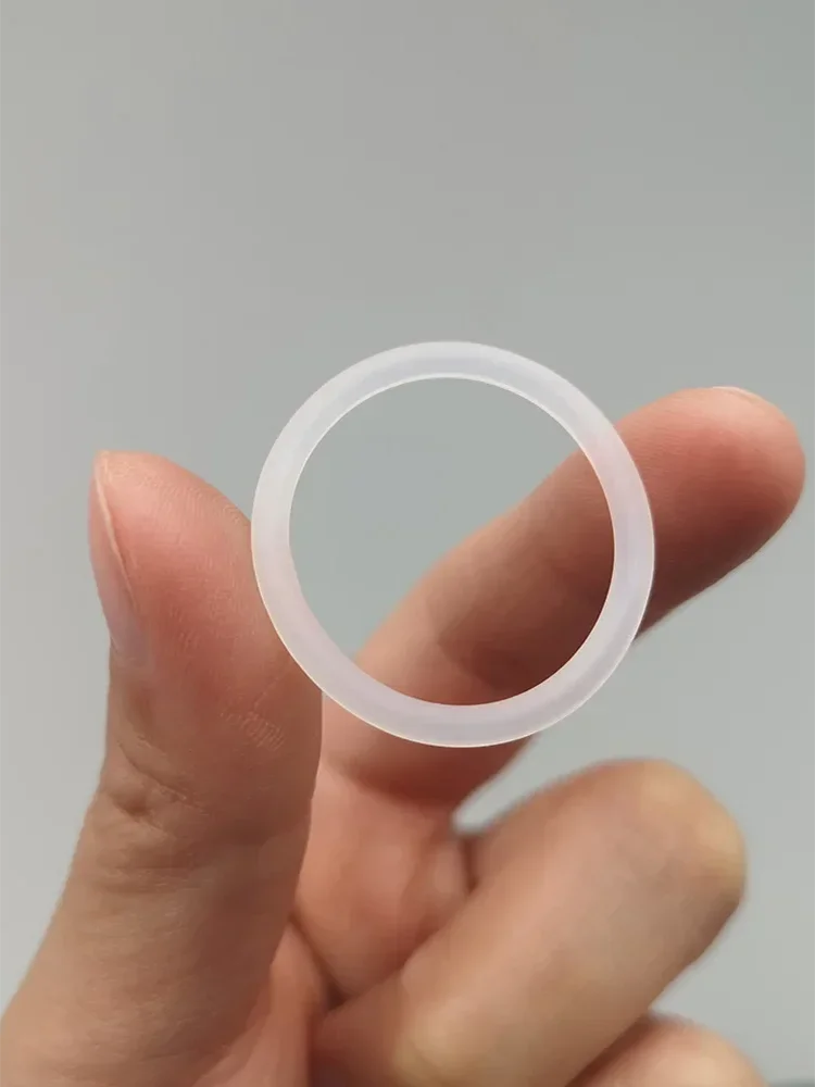 VMQ Weißer Silikon-O-Ring Dichtungsring CS 4mm AD 12-100mm Lebensmittelechte Gummi-Isolierdichtung für Kolbenmaschinen – Detail 2