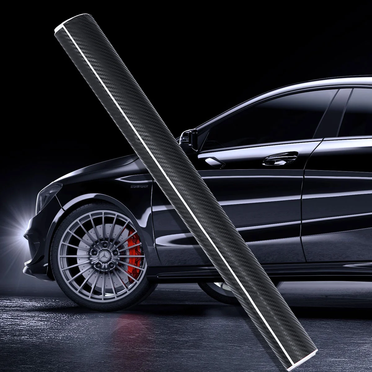 

Computer Waterproof Stickers for Laptop Waterproof Car Carbon Fiber Cut Out Decoration Film DIY Cell Phone