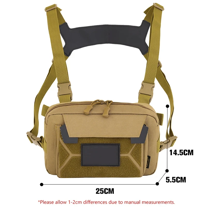 Acquista Borsa a tracolla da uomo 1pz, borsa toracica tattica regolabile, borsa toracica portatile impermeabile perfetta per viaggi, campeggio, sport all'aria aperta in Italia a partire da 18