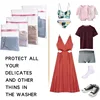 3-Piece Set Laundry Bags - Zippered Mesh Washing Bags for Delicate Undergarments and Household Cleaning 6