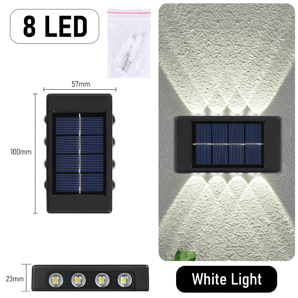 10 مصابيح LED تعمل بالطاقة الشمسية
