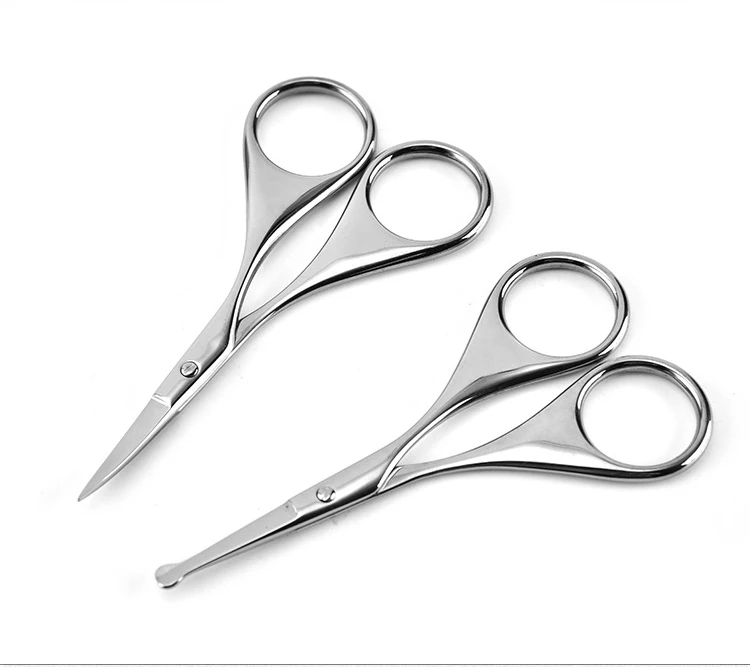 Facial Hair Small Grooming Scissors For Men Women Eyebrow Nose Hair Mustache Beard Eyelashes Ear Trimming Kit