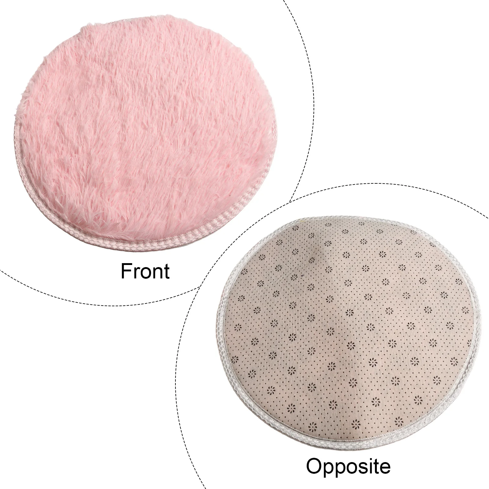 Kreis Runde Shaggy Teppich Wohnzimmer Schlafzimmer Teppich Boden Matte Anti-Skid Weichen Boden Matte Kinder Mädchen Zimmer wohnkultur – Detail 11