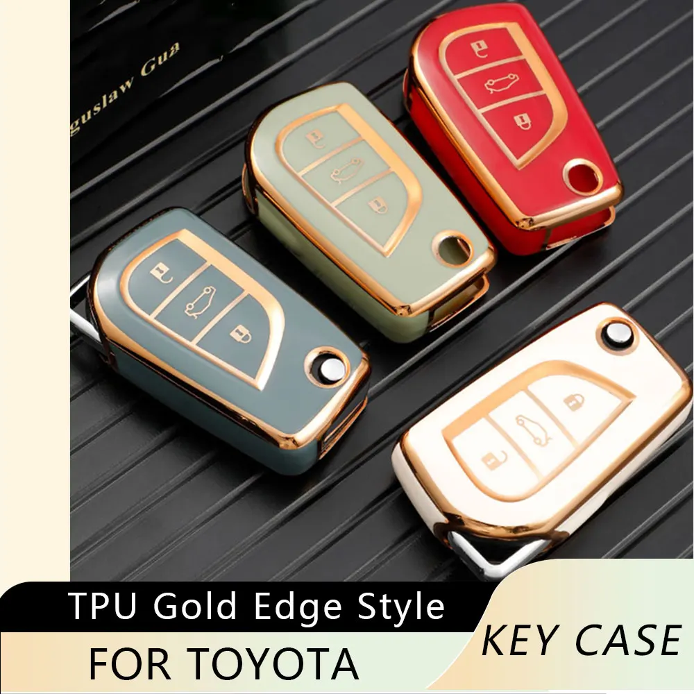 Custodia Per Chiave Flip Per Auto Shell Per Toyota Auris Aygo Avensis Corolla Camry Rav4 Verso Yaris Scion Tc Im Protector Accessori