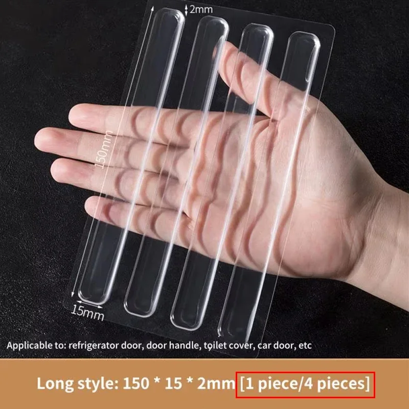 Door Stopper Silicone Door Stopper Door Stopper Bumpers Floor Door Stop Impact Baby Handle Transparent Home Safety Supplies Wall Doorstop