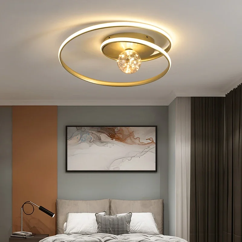 

LED Ceiling Chandelier Lighting For Living Room Bedroom Dinner Room Middle Bulbs Indoor Lights Dimmable Aluminum Luminaria Lamps