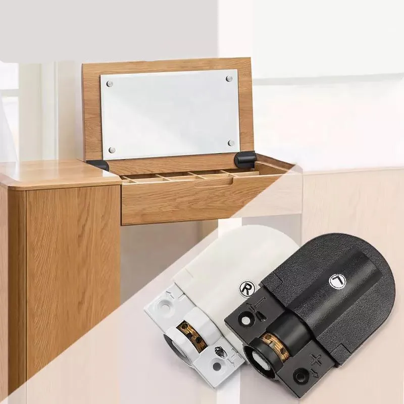 

2PCS Furniture Hydraulic Damping buffer Dresser Zinc Alloy Hinge Heavy Duty Soft Closing Dressing Table Concealed Hinge