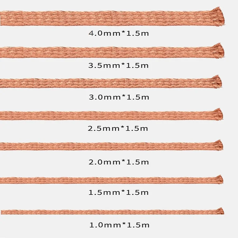 1.0/1.5/2.0/2.5/3.0/3.5/4.0mm Width 1.5m Length Desoldering Braid solder remover desoldering braid desoldering mesh braid welding wires Welding Remover Copper Solder Wick Wire Cord PCB