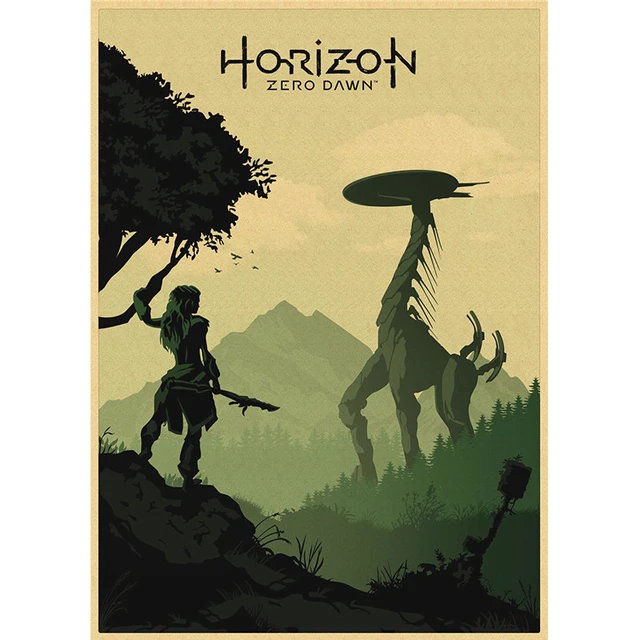 Horizon Zero Dawn, The Frozen Wilds poster, an art print by