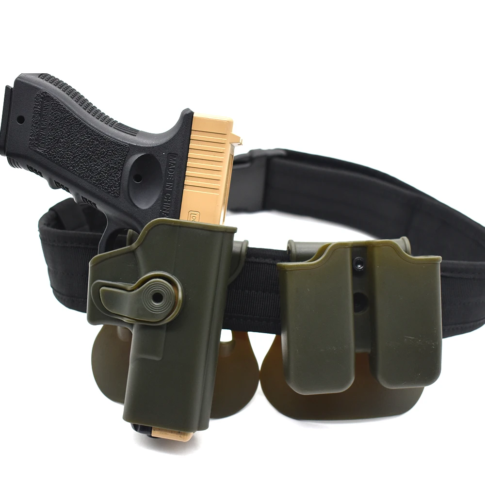 Étui pour pistolet tactique, pochette pour Magazine, pour Glock 17 19  Beretta M9 92 96 Beretta PX4, ceinture de chasse tempête - AliExpress