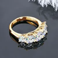 Moissanite Wedding Rings 925 Silver