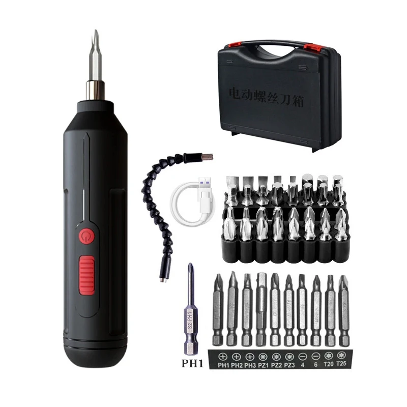 Mini Electric Screwdriver Rechargeable Lithium Battery Cordless
