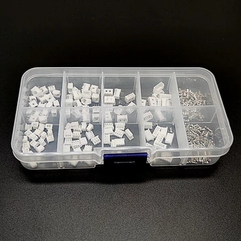 JST 1.25 2p 3p 4p 5 핀 1.25mm 피치 터미널/하우징/스트레이트 핀 헤더 커넥터 와이어 커넥터 키트, 60 세트