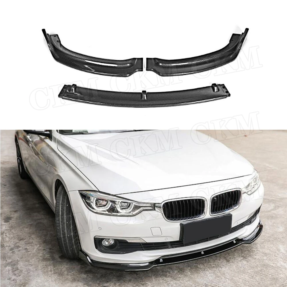 

Блеск Черный передний бампер, спойлер для BMW 3 серии F30 F35, стандартный бампер 2012-2018, защита для переднего бампера
