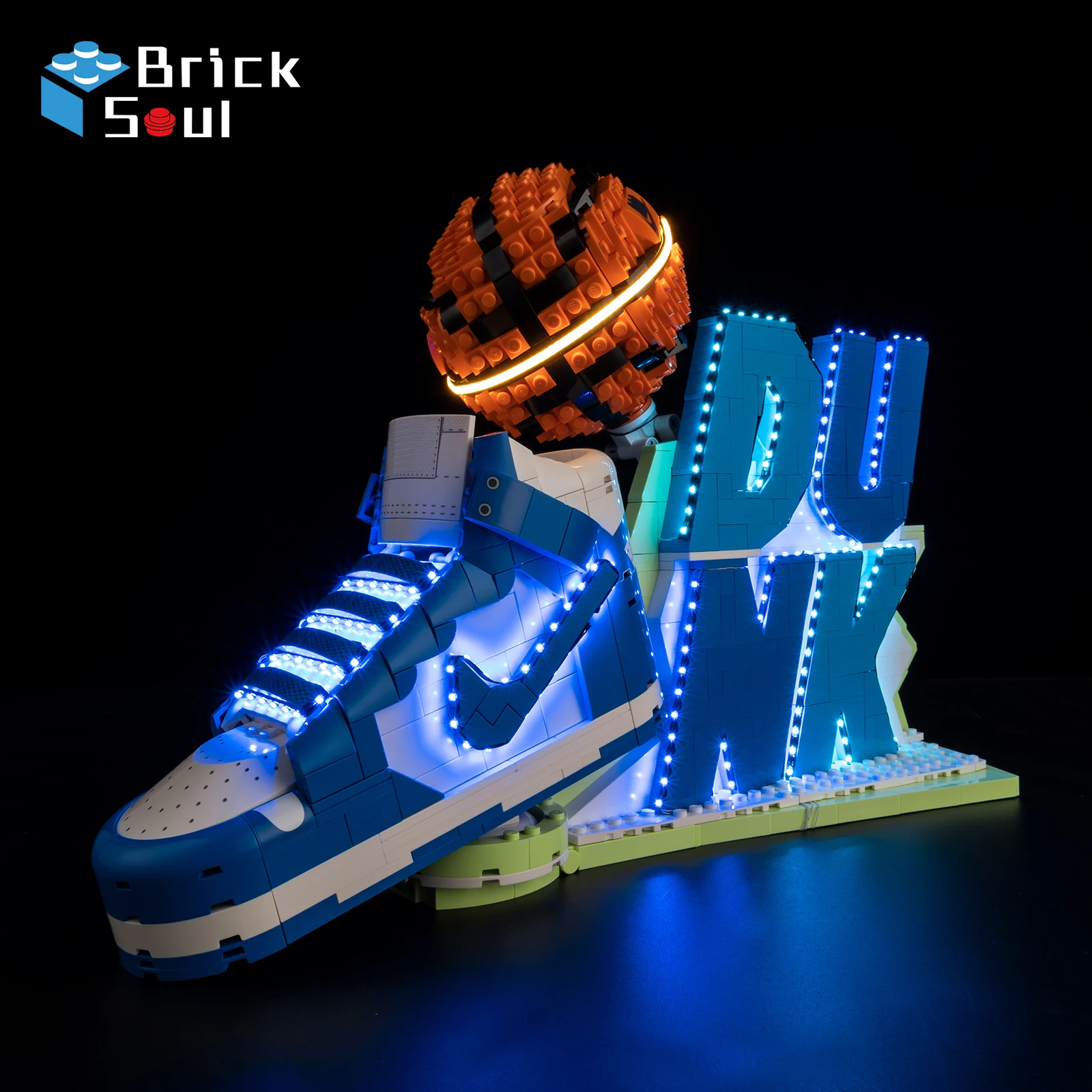LED-Beleuchtungsset für Nike Dunk Lego Set 43008 Modell DIY Spielzeugset Bausteine Nicht Inbegriffen – Detail 3