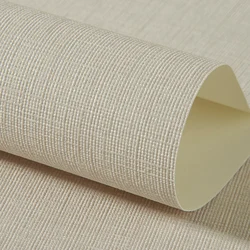 Japanese gray pure pigment color linen wallpaper bedroom living room background Covering Solid Color Grasscloth wall обои Beige