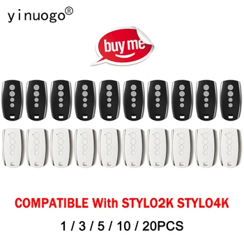 King Gates STYLO2K STYLO4K STYLO 원격 제어 433.92MHz 롤링 코드 KingGates 차고 문 원격 제어 게이트 오프너 송신기 키 체인