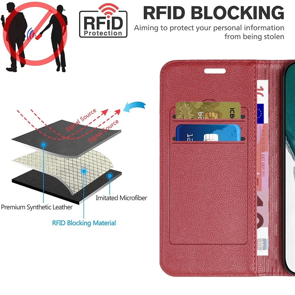 Leather Wallet Phone Case - Universal Fit & Stylish Design
