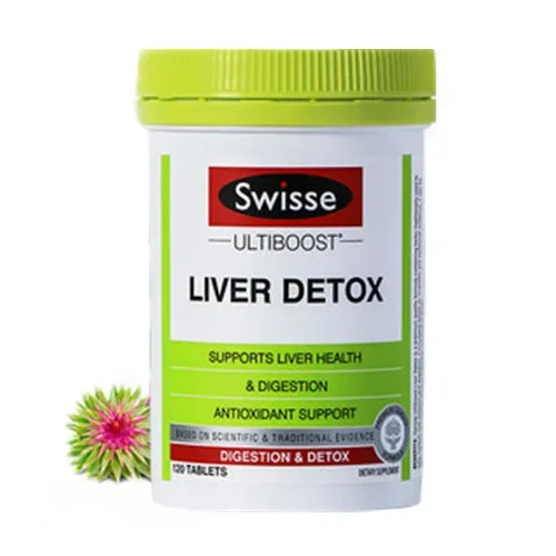 

Swisse Liver Detox Liver Health Support Helps Relieve Indigestion & Bloating 120 Pcs