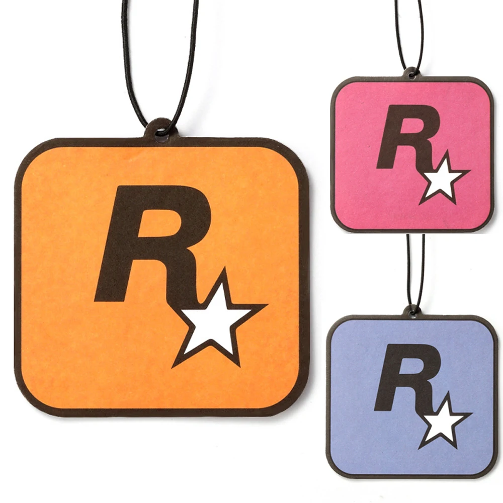 2Pcs Car Rockstar Fragrance Tablets Pendant Air Freshener Aromatherapy Essential Oil Hanging Decoration air freshener