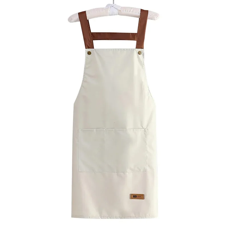

1PC Fashion Kitchen Accessories Resistant Dirt Work Clothes Waterproof and Oil Kitchen Apron With Front Pockets