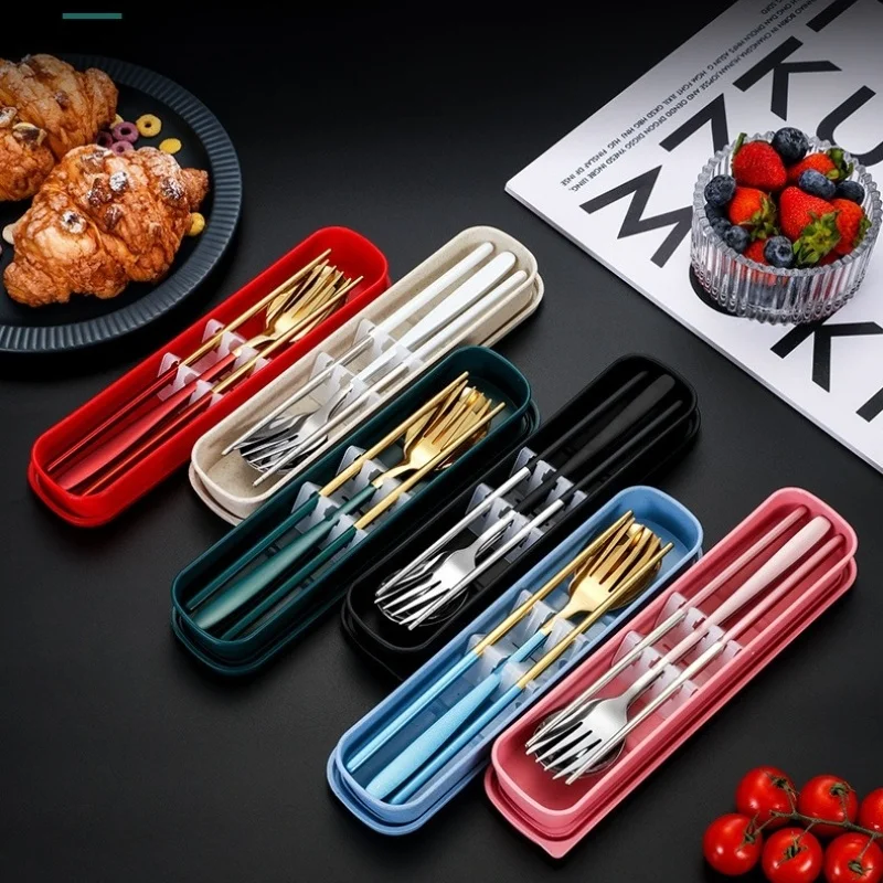 Portable Stainless Steel Camping Utensil Set