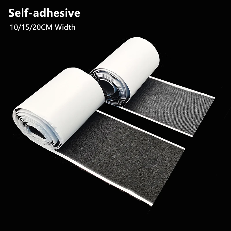 

10/15/20CM Width Self-adhesive Hook Loop Fastener Strap Magic Tape For Window Door Curtain Sofa Clothing DIY Sewing Accessories