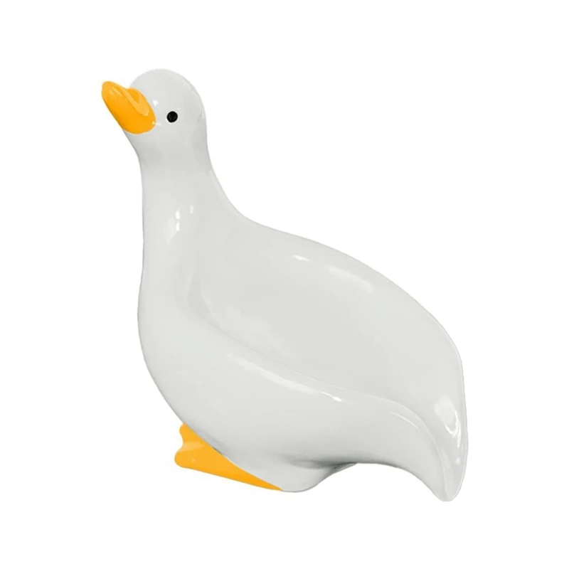 Cute Duck Shaped Soap Box, Duck Soap Box With Drain Soap Rack, Duck Laundry Soap Box Storage Tray