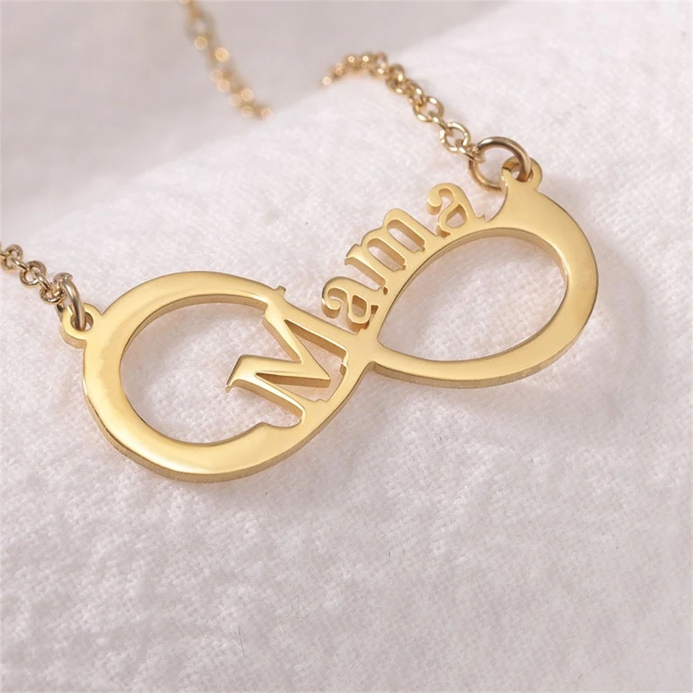 

Customized Stainless Steel Personalized Name Necklaces For Women Infinity Nameplate Friendship Necklace Jewelry Wedding Gifts