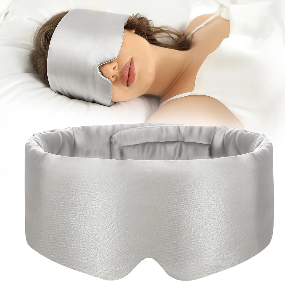 Luxurious Adjustable Silk Sleep Mask - Premium Mulberry Silk Eye Cover