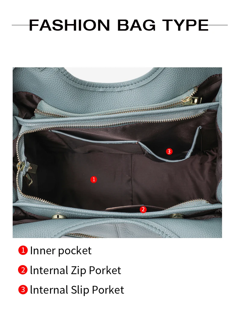 Aidrani Damen-Tragetasche mit großem Fassungsvermögen, modische Handtasche aus Rindsleder im minimalistischen Design, Umhängetasche aus echtem Leder – Detail 6