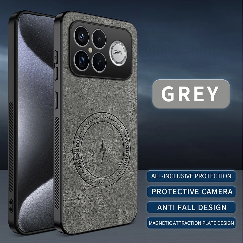 Premium Skin-friendly Sheepskin Magnetic Charging Case - Anti-fingerprint & Durable Back Cover