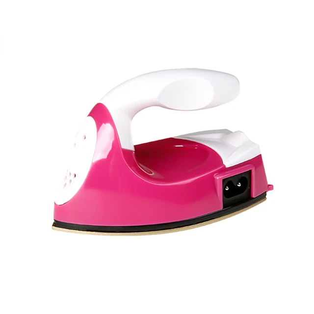 Portable Foldable Electric Iron Clothes Travel Baseplate Handheld Dry Ironing Machine Garment Sewing Fabric Transfer EU US 5