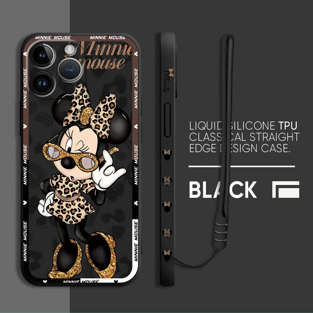 thumbnail image 1 of Funda de silicona suave para teléfono móvil Apple, carcasa de Mickey y Minnie Mouse para iPhone 13 Pro, 8, 7, 12 Mini, XR, 14, ProMax, 11, SE, XS, Max, 15 Plus, 1 of 5