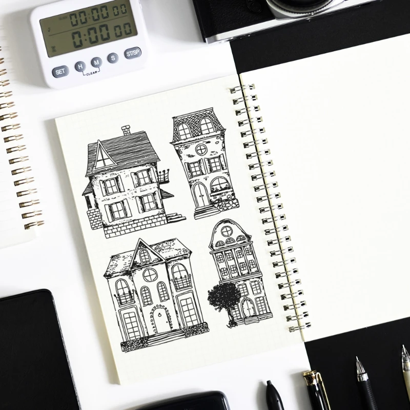 House Silicone Clear Seal Stamp DIY Scrapbooking Embossing Photo Album Decorative Paper Card Craft