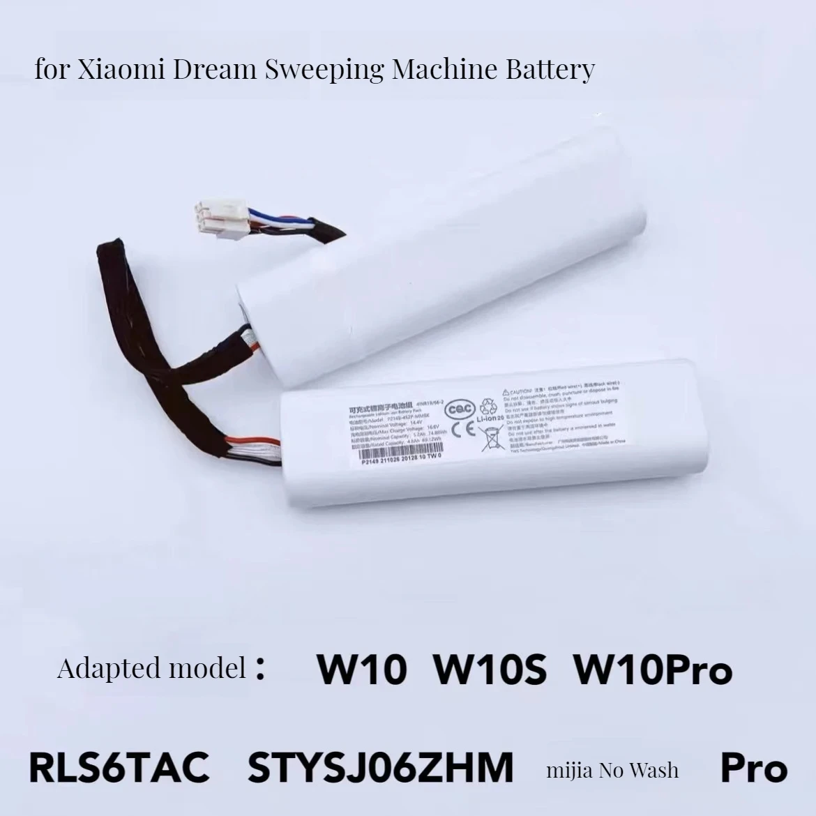 Original 12800mAh battery For Dreame W10 W10s W10Plus W10Pro Sweeper Suitable for mijia No Wash Pro STYTJ06ZHM Battery 3