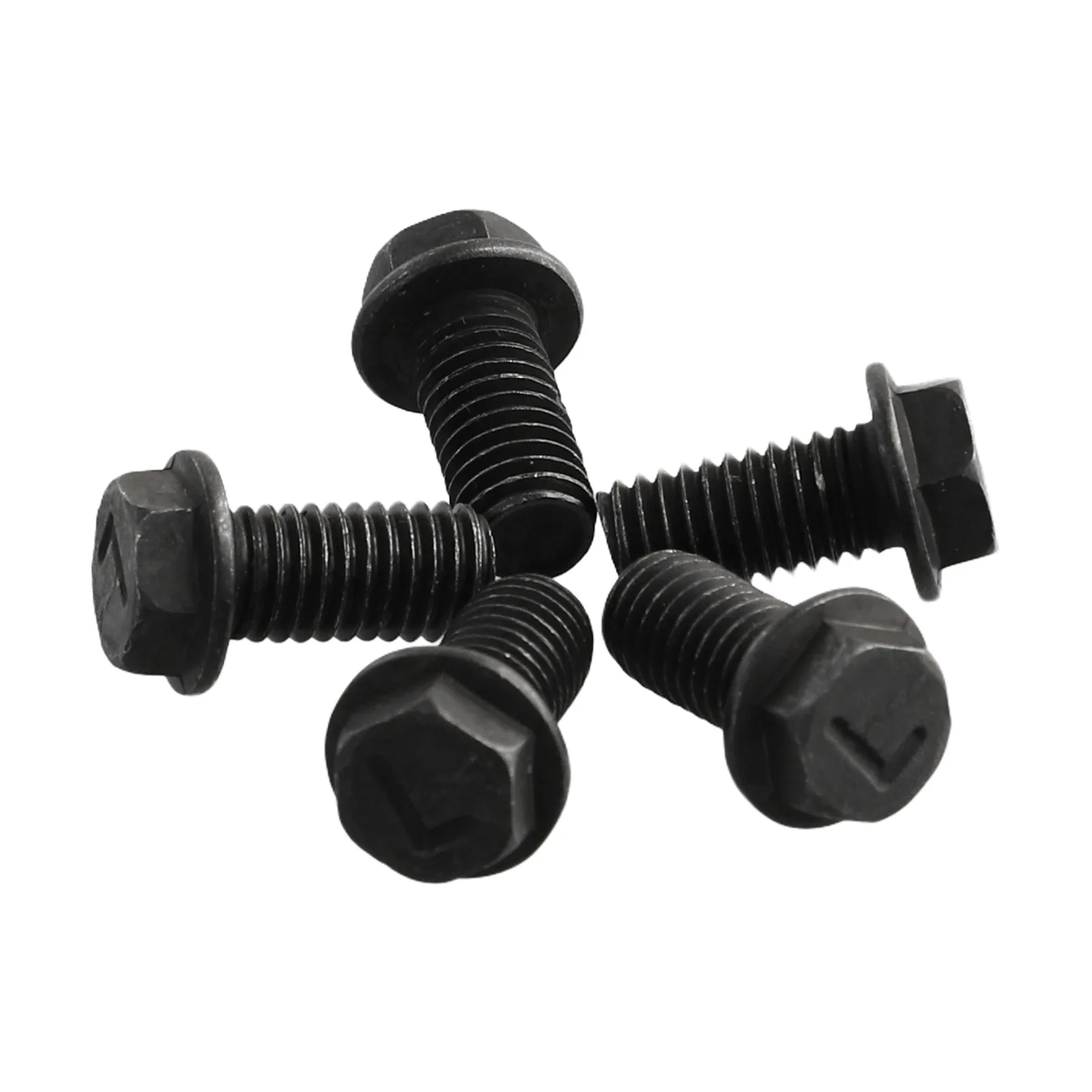 Description Picture 6 of item5-pcs Saw Blade Screw M8 X 18mm Left Hand Thread Hex Flange For Cutting Machine Carbon Steel Material Not Easy-Rust-Tool Parts